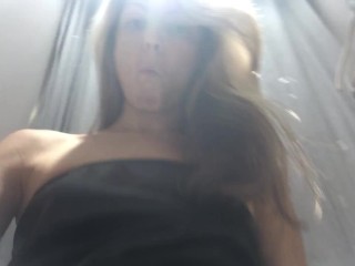 Gina Gerson inside changing room