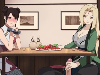 Naruto - Kunoichi Trainer - Part 19 - Tsunade Handjob Under Table By LoveSkySanX