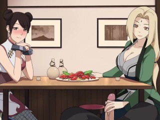 Naruto - Kunoichi Trainer - Part 19 - Tsunade Handjob Under Table By LoveSkySanX