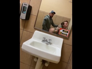 Little quicky in gas station bathroom