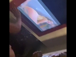 She enjoy a good sex shop fuck in public booth. 