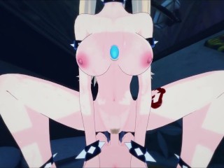 Bowsette gets fucked in first person. POV fuck Bowsette until creampie. Cum inside and on stomach.