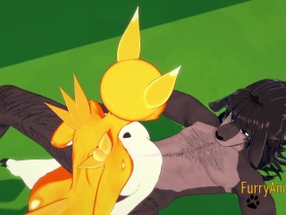 Digimon Hentai 3D Furry - Tomon have sex with black dog