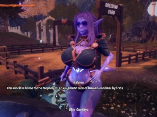 Breeders of Nephelym [Hentai 3D game] Ep.1 a plant monster girl sucked my huge cowgirl tits