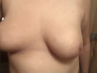 See my tits jump and fly all over the place - they are eager to get fucked