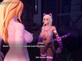 Breeders of Nephelym [Hentai 3D game] Ep.2 futanari catgirl with a dick creampie breeder's pussy