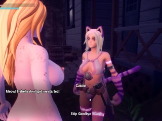 Breeders of Nephelym [Hentai 3D game] Ep.2 futanari catgirl with a dick creampie breeder's pussy