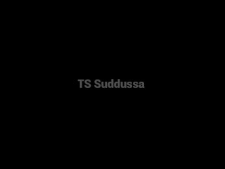 TS Suddussa's Super Sexy carmel cock cums 