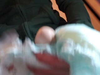 Watch Me Piss My PAMPER You Dirty Fucking Per.vert