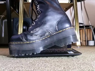 Laptop Crushing with Doc Martens Sinclair Hi Max Boots (Trailer)