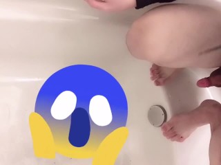 [First anal development] student giving an enema in the bath