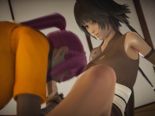 Futa - Bleach - Soifon x Yoruichi - 3D Porn