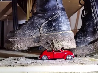 Toycar Crushing with Doc Martens Plateau Boots (Trailer)