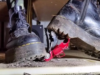 Toycar Crushing with Doc Martens Plateau Boots (Trailer)