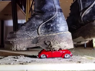 Toycar Crushing with Doc Martens Plateau Boots (Trailer)