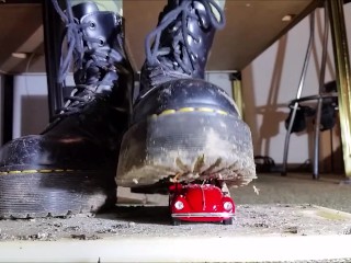 Toycar Crushing with Doc Martens Plateau Boots (Trailer)