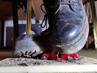 Toycar Crushing with Doc Martens Plateau Boots (Trailer)