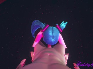 Vocaloid Hentai - POV Miku Blowjob in a Striptease Club