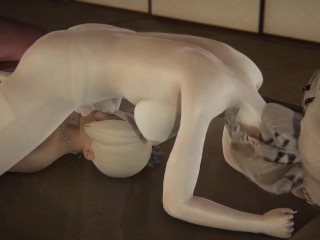 Futa - RWBY threesome - Salem x Weiss x Emerald - 3D Porn