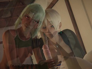 Futa - RWBY threesome - Salem x Weiss x Emerald - 3D Porn