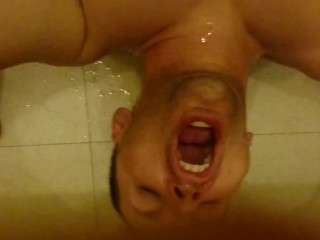 Pissing Compilation. I pee in Hubby mouth and he swallow