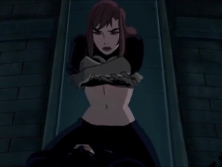 Batgirl Gets Frisky and Flashes Her Tits - Batman Cartoon Hentai Porn