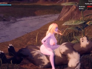 Breeders Of Nephelym [Hentai 3D game] Ep.4 nympho purple elf gets her pussy licked by farmgirl