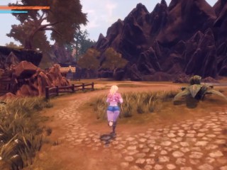 Breeders Of Nephelym [Hentai 3D game] Ep.4 nympho purple elf gets her pussy licked by farmgirl