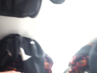 Quick public fun in the changing room