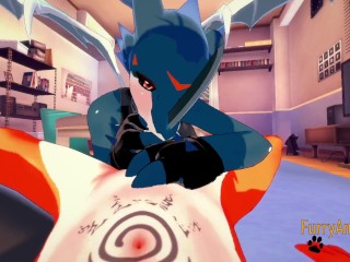 Digimon Hentai - Exveemon & Naru Hard Sex 1/2