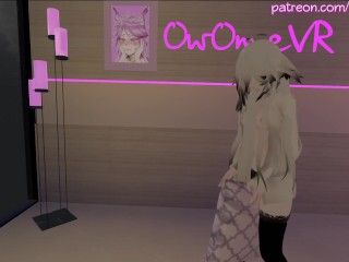 Horny cat girl humps her pillow until she cums [Intense moaning, VRchat erp, 3D Hentai] Preview