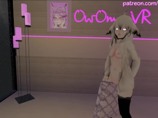 Horny cat girl humps her pillow until she cums [Intense moaning, VRchat erp, 3D Hentai] Preview