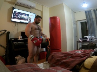 Dimitris NastymindNaked Basic Boxing: Jab - Cross (time to lose some extra fat)