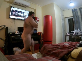 Dimitris NastymindNaked Basic Boxing: Jab - Cross (time to lose some extra fat)