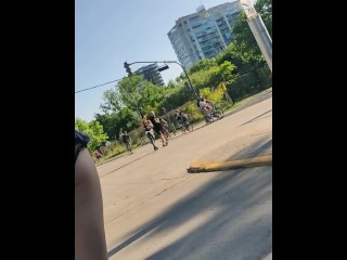 Rollerblade Skater Sexy Russian candid