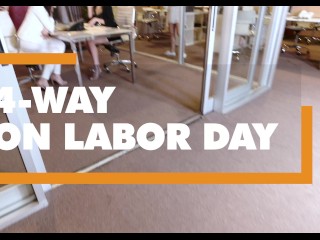 POV Foursome chill on Labor Day w Chanel Preston, Valentina Nappi and Alexa Grace