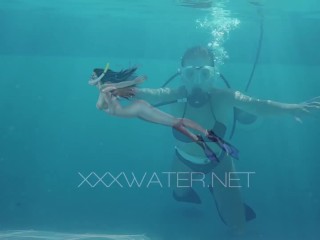 Underwater hardcore sex and blowjobs from Minnie Manga