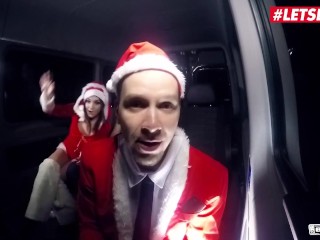 Bums Bus - CHRISTMAS CAR SEX ! German Babe Lullu Gun Fucks And Sucks Random Guys - LETSDOEIT