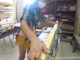 DIY Bed 2-3 - Work with jointer + Bonus Handjob (4K, Music)