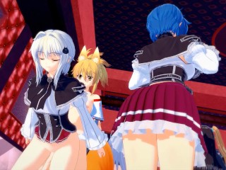 【HIGH SCHOOL DXD】【HENTAI ORGY FUTANARI 3D】