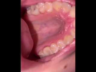 Mouth tour. Uvula and teeth 