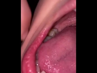 Mouth tour. Uvula and teeth 