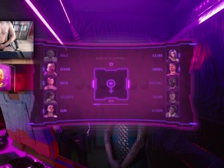 Cyberpunk 2077 - Sex Scene with prostitutes - Streamer forgot to turn off his camera -Big Dick Twink