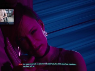 Cyberpunk 2077 - Sex Scene with prostitutes - Streamer forgot to turn off his camera -Big Dick Twink