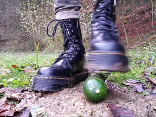 Food Stomping and Trampling with Doc Martens Boots (Trailer)