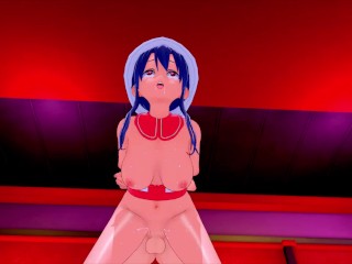 FUTA FAIRY TAIL ERZA SCARLET CHRISTMAS COSTUME X WENDY MARVELL CHRISTMAS COSTUME (3D HENTAI)