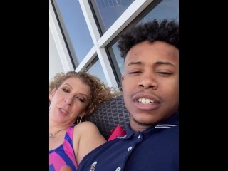 Sara jay & lil D smoke a blunt & talk porn