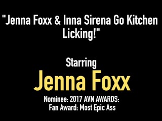 Cunt Cooking Time! Jenna Foxx & Inna Sirena Kitchen Fuck!