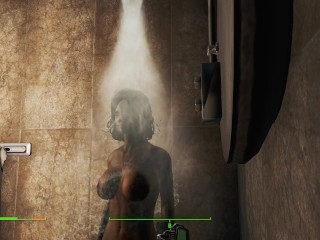 Beautiful and very sexy American woman playing | Fallout porno