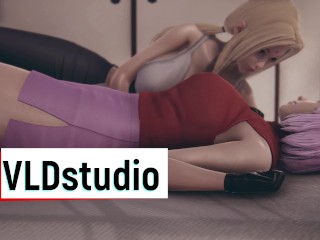 Tsunade fucks Sakura Futanari 3D